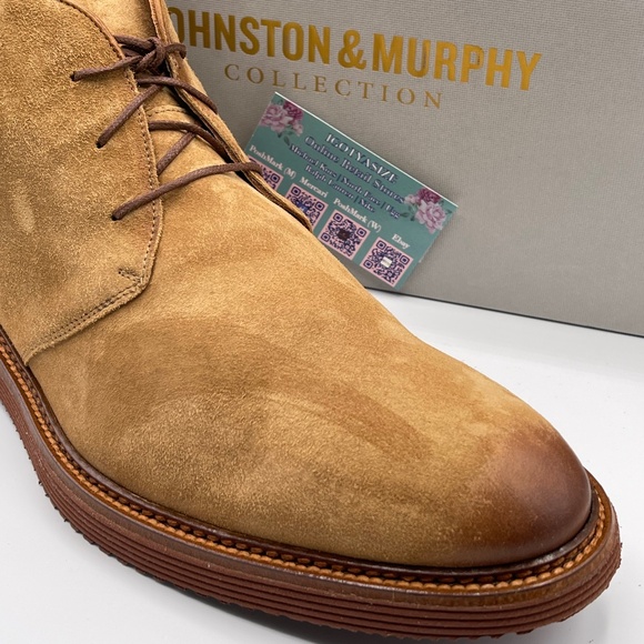 JOHNSTON & MURPHY COLLECTION JAMESON 'MADE IN ITALY' CHUKKA BOOT - Picture 3 of 11